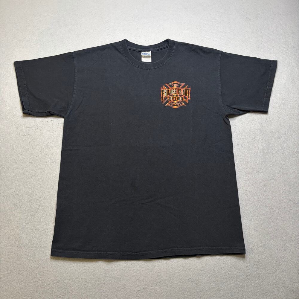 Vintage Failure‎ Is Not An Option Fire Rescue T Shirt Men’s Large Black Tee